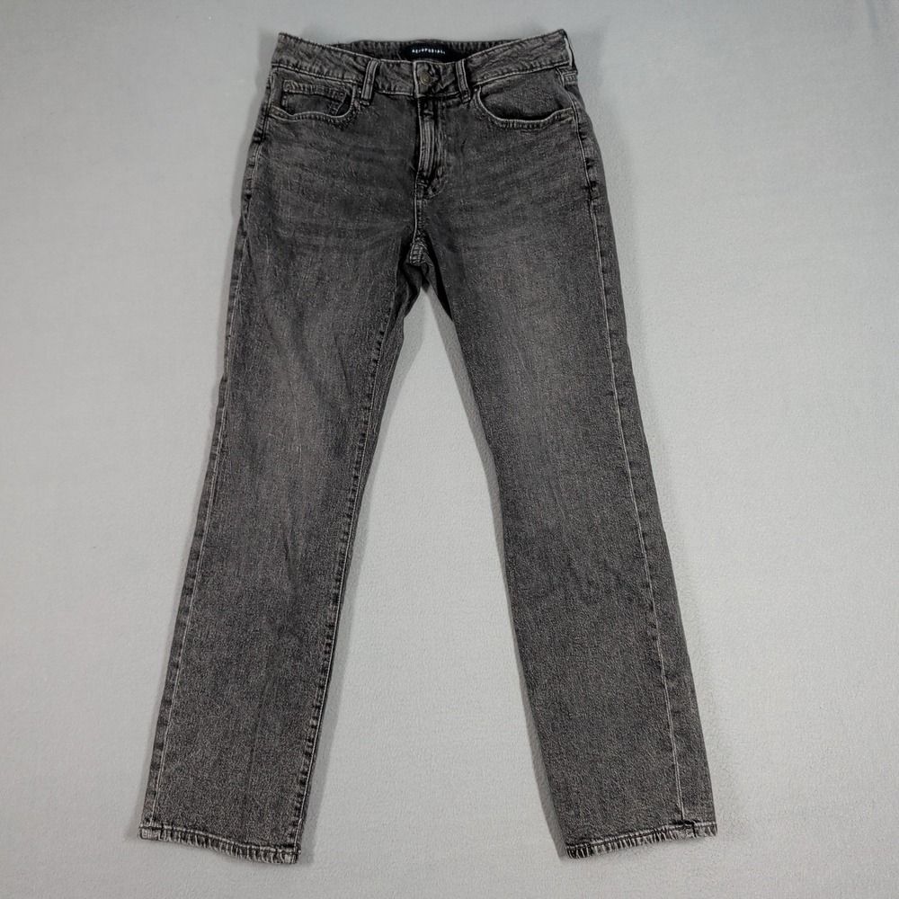 Aeropostale Jeans Mens 30x30 Gray Straight Leg Denim Faded Casual Workwear